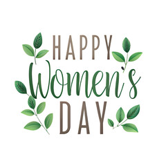 Happy Women’s Day Elegant Modern Sans Serif Font Stylish Feminine Typography.AI Generated.