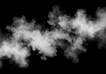 Smoke on black background