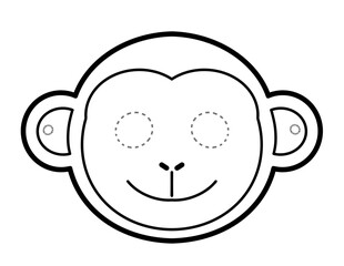 monkey animal vector illustration