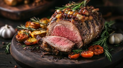 Roasted Leg of Lamb with Rosemary and Garlic