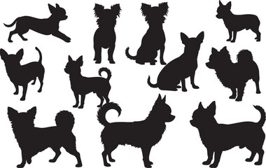 Chihuahua Dog Animal Silhouettes