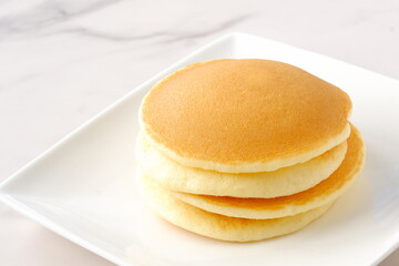 ふわふわの食感の美味しいパンケーキ
