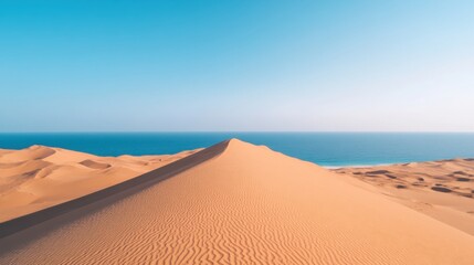 Desert Dunes Meet Ocean