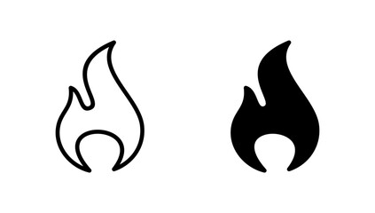 Fire icon vector. fire sign and symbol