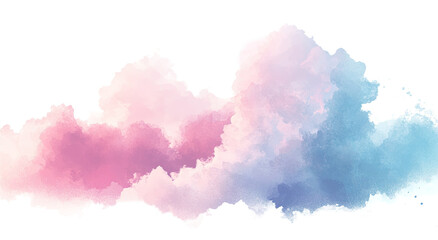 Abstract pastel sky with whimsical cloud shapes and soft shadows, ideal for digital art, product branding and decorative web content.