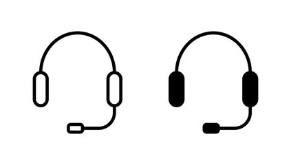 Headphone icon vector. Headvector sign and symbol