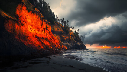 Fototapeta premium Explore the wild beauty of majestic nature