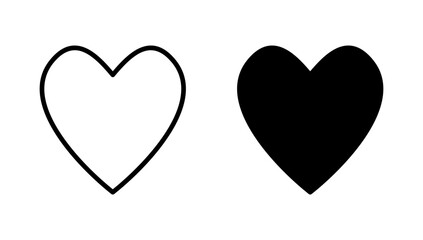 Love icon vector. Heart sign and symbol. Like icon vector.