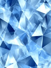 Naklejka premium Abstract blue geometric facets background with light effect designs