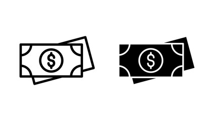 Money icon vector. Money sign and symbol