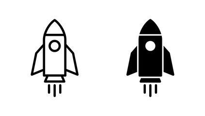 Rocket icon vector. Startup sign and symbol. rocket launcher icon