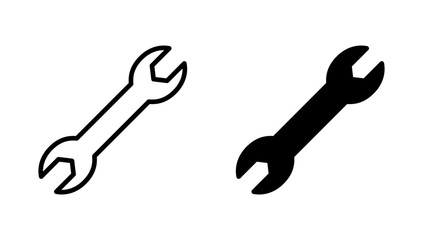 Wrench icon vector. repair icon. tools sign and symbol