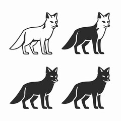 Obraz premium set of wild animals vector