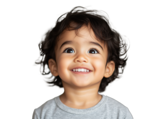 Charming Baby Portrait: A Heartwarming Smile That Radiates Innocence and Joy, Perfectly Capturing the Delight of Childhood and Bringing Happiness to All Who View It.