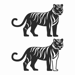 Fototapeta premium tiger vector illustration