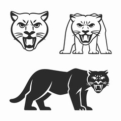 Obraz premium set of funny cartoon animals