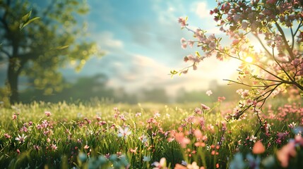 Fototapeta premium Spring background