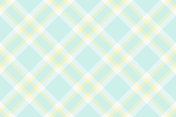 Seamless pastel plaid pattern.  Soft mint green and pale yellow crisscross design. Perfect for textile prints, wrapping paper, or website backgrounds.