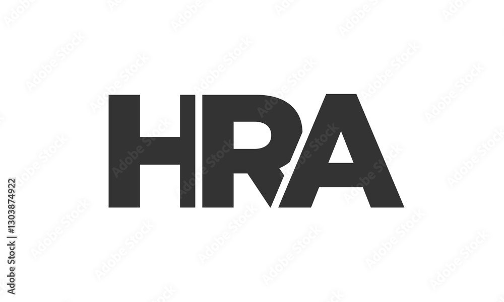 Fototapete hra logo design template with strong and modern bold text. initial based vector logotype featuring s