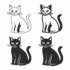 Obraz premium cat vector