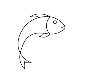 Fish icon dolphin icon vector flat style logo template illustration