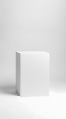 Minimalist display stand studio product showcase clean environment eye-level view modern design concept