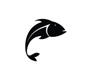 Fish icon dolphin icon vector flat style logo template illustration