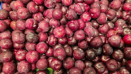 Black plums are reddish black in colour and taste sweet