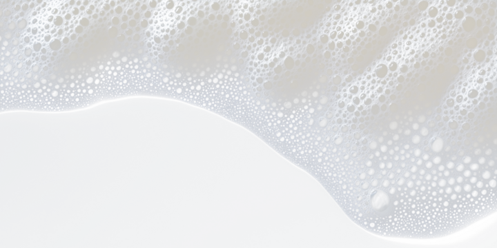 White Foam Bubbles on Transparent Background - Abstract Texture and Hygiene Concept