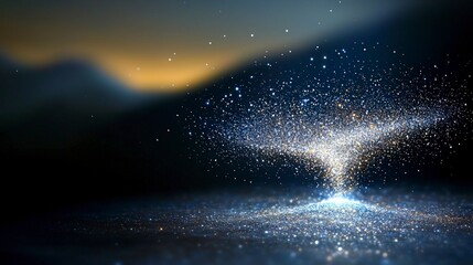 Fototapeta premium Cosmic Dust Galaxy Nebula Space Stars Glitter Background