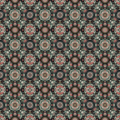vintage seamless pattern with flowers