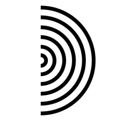 half wave circle circuit line