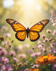 Fototapeta premium Majestic Butterfly – Nature’s Living Masterpiece