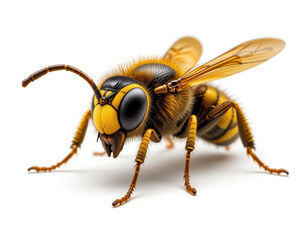 Fototapeta premium The Vigilant Hunter: The Fierce and Beautiful Wasp