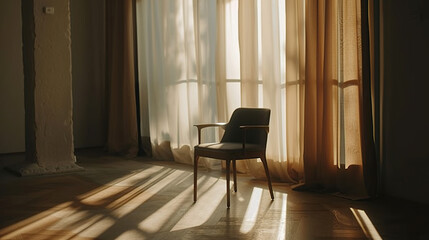Solitary person sitting on park bench with head bowed, surrounded by barren trees and overcast sky, symbolizing isolation and emotional struggle. Concept of loneliness and mental health.