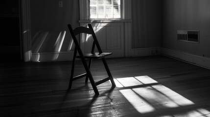 Solitary person sitting on park bench with head bowed, surrounded by barren trees and overcast sky, symbolizing isolation and emotional struggle. Concept of loneliness and mental health.
