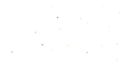 8bit retro game style sparkling colorful light effect illustration (transparent background)