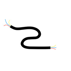 electric cable vector element