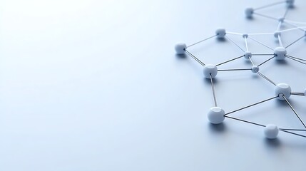 Abstract network background with blurred focus. Connecting dots and digital representation.