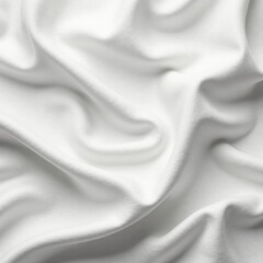 Obraz premium Delicate crinkled white silk, luxurious texture, photography, elegant