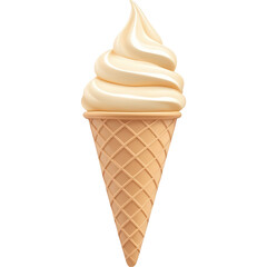 ice cream cone isolated on white background