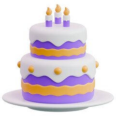 Two Tier Birthday Cake