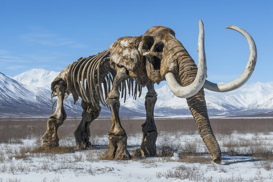 fossil elephant bones in mesium