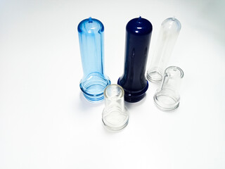 bottle preform, plastic drinking bottle preform, blow molding process, second blow molding process preform becomes a bottle