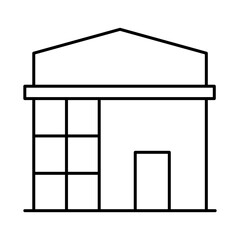 Buildings Line Editable Stroke Icon. Real Estate, House, Home, Apartment, Condominium, Hotel, Mall, City, Cityscape, Town, Downtown, Museum, Architecture Buildings Icons Vector Illustration