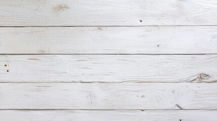 Fototapeta premium A close-up view of weathered white wooden planks, showcasing a rustic and textured surface.