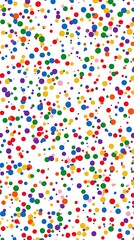 Fototapeta premium Celebratory confetti background with a burst of vibrant colors and joy