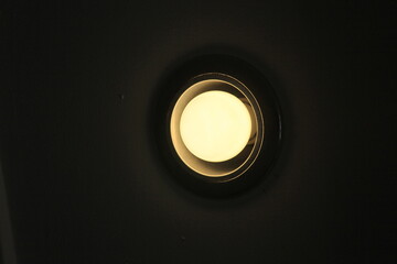 lamp in dark