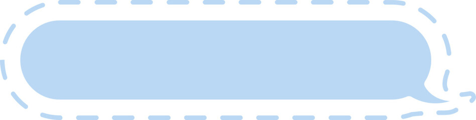 hellblaue Sprechblase