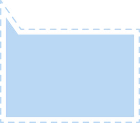 hellblaue Sprechblase